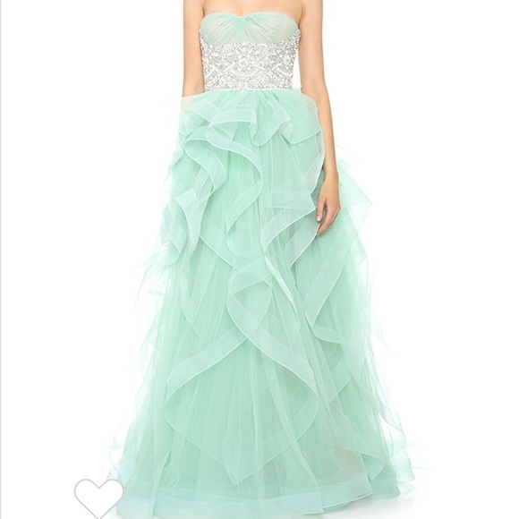 Reem Acra Prom Dresses Ocean Blue